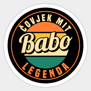 Babo Bosnia Father Bosnian Dad Balkan Bosna Sticker